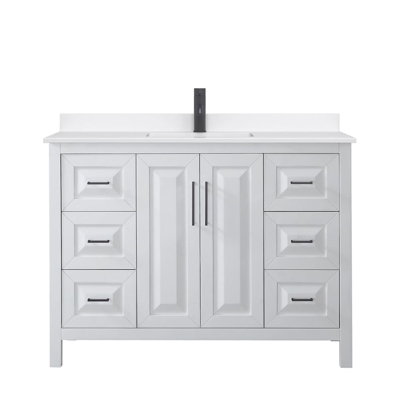 Daria 48" Free Standing Single Basin Vanity Set with Cabinet and Quartz Vanity Top - image 13