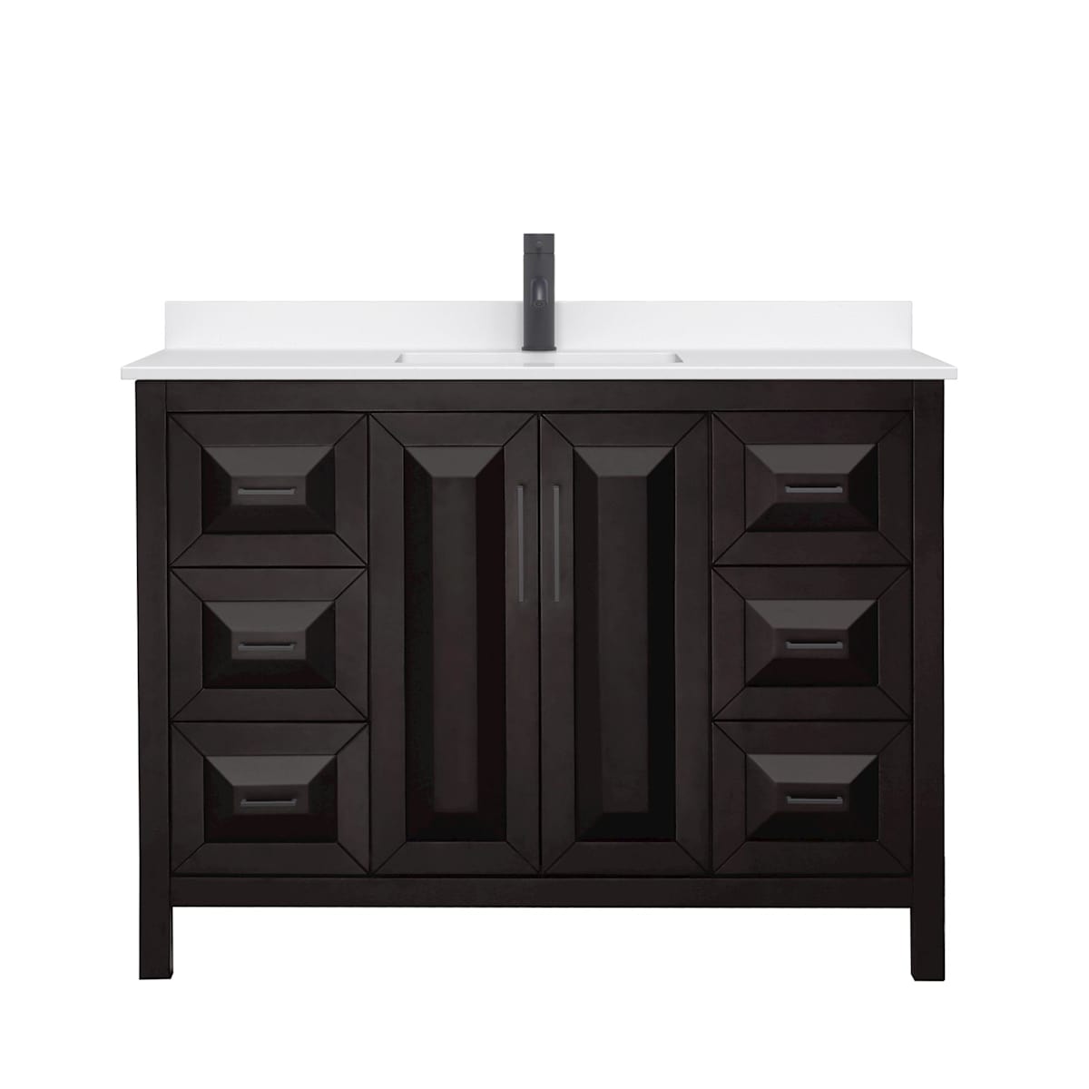 Daria 48" Free Standing Single Basin Vanity Set with Cabinet and Quartz Vanity Top - image 19