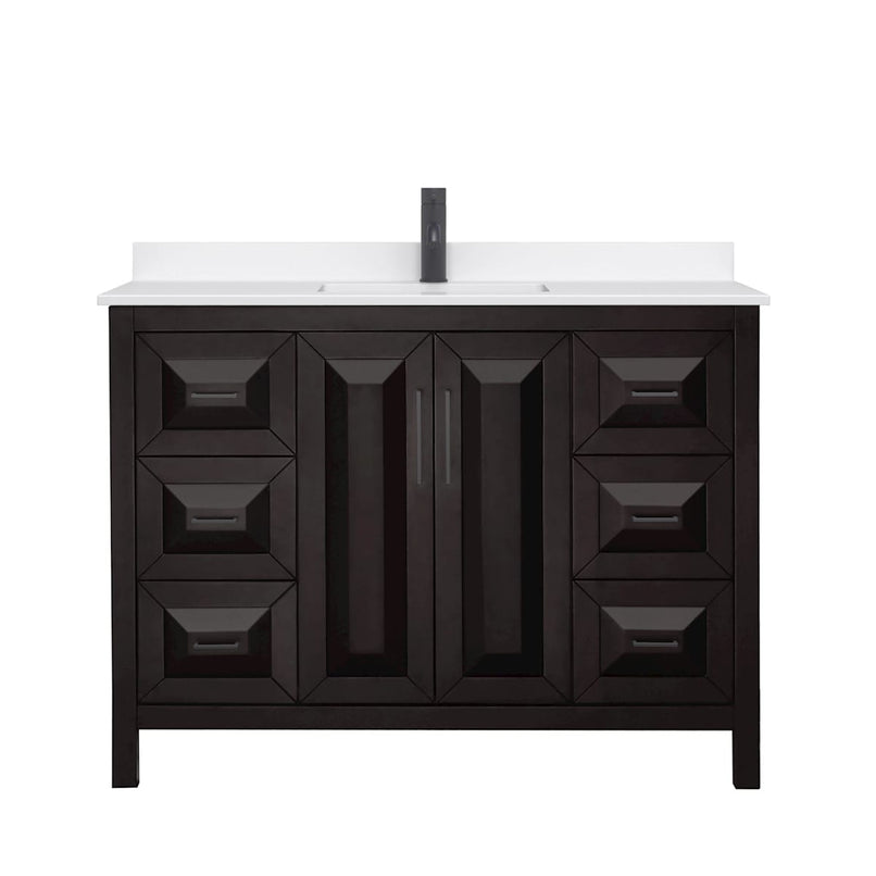 Daria 48" Free Standing Single Basin Vanity Set with Cabinet and Quartz Vanity Top - image 19