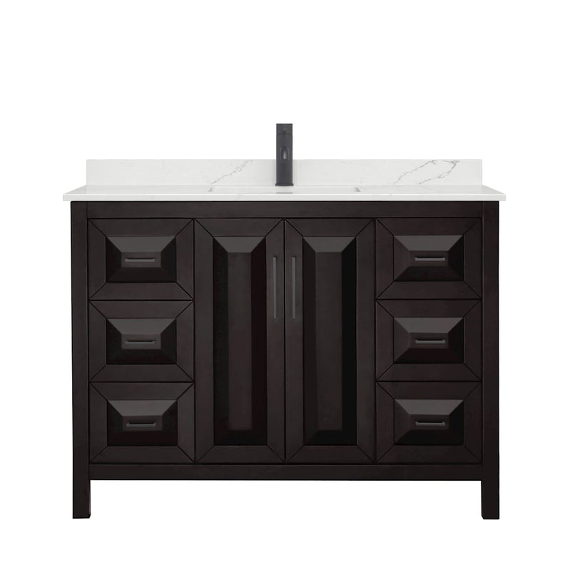 Daria 48" Free Standing Single Basin Vanity Set with Cabinet and Quartz Vanity Top - image 20