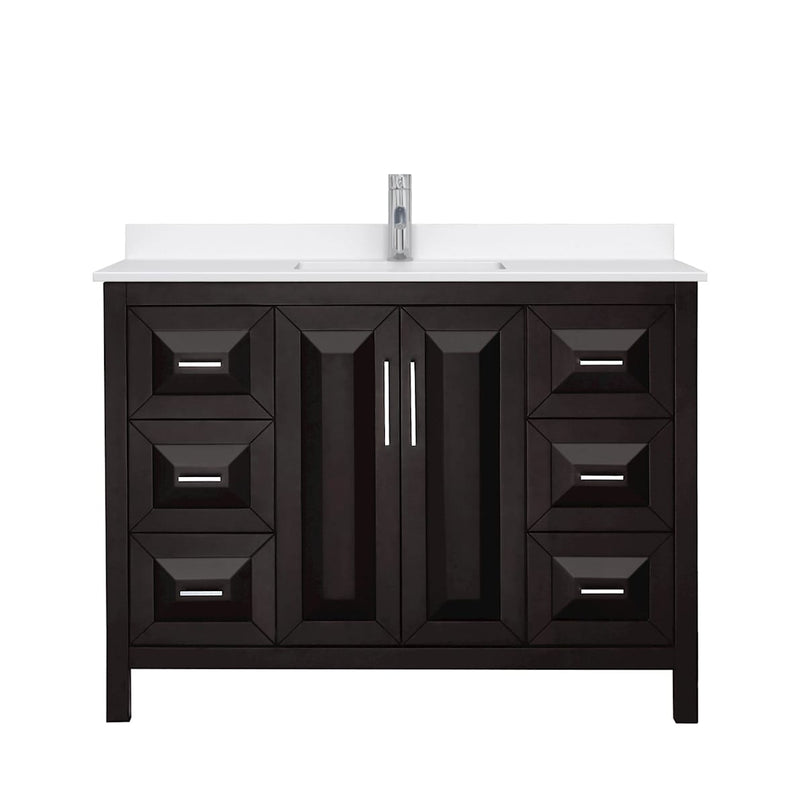 Daria 48" Free Standing Single Basin Vanity Set with Cabinet and Quartz Vanity Top - image 21