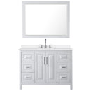 Daria 48" Free Standing Single Basin Vanity Set with Cabinet, Quartz Vanity Top, and Framed Mirror - image 7