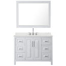 Daria 48" Free Standing Single Basin Vanity Set with Cabinet, Quartz Vanity Top, and Framed Mirror - image 8
