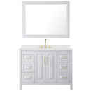 Daria 48" Free Standing Single Basin Vanity Set with Cabinet, Quartz Vanity Top, and Framed Mirror - image 10