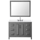 Daria 48" Free Standing Single Basin Vanity Set with Cabinet, Quartz Vanity Top, and Framed Mirror - image 18