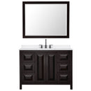 Daria 48" Free Standing Single Basin Vanity Set with Cabinet, Quartz Vanity Top, and Framed Mirror - image 20