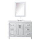 Daria 48" Free Standing Single Basin Vanity Set with Cabinet, Quartz Vanity Top, and Medicine Cabinet - image 8
