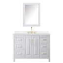 Daria 48" Free Standing Single Basin Vanity Set with Cabinet, Quartz Vanity Top, and Medicine Cabinet - image 10