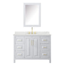 Daria 48" Free Standing Single Basin Vanity Set with Cabinet, Quartz Vanity Top, and Medicine Cabinet - image 11