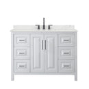 Daria 48" Free Standing Single Basin Vanity Set with Cabinet and Quartz Vanity Top - image 14