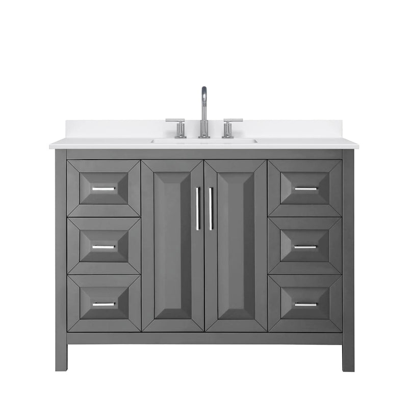 Daria 48" Free Standing Single Basin Vanity Set with Cabinet and Quartz Vanity Top - image 15