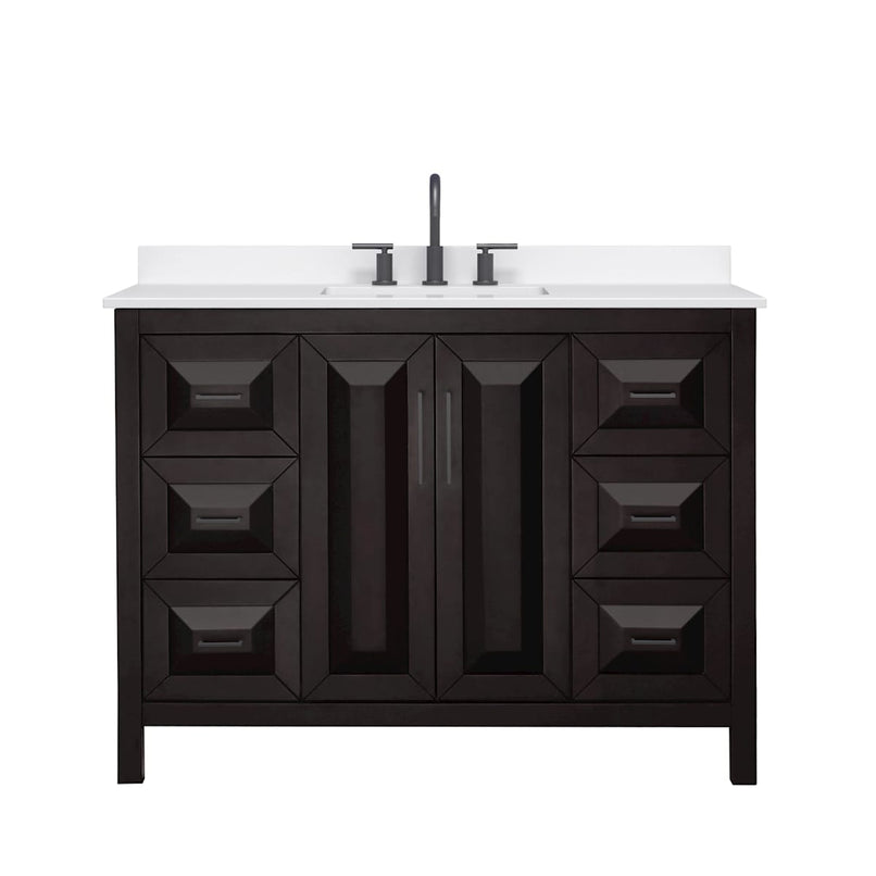 Daria 48" Free Standing Single Basin Vanity Set with Cabinet and Quartz Vanity Top - image 19