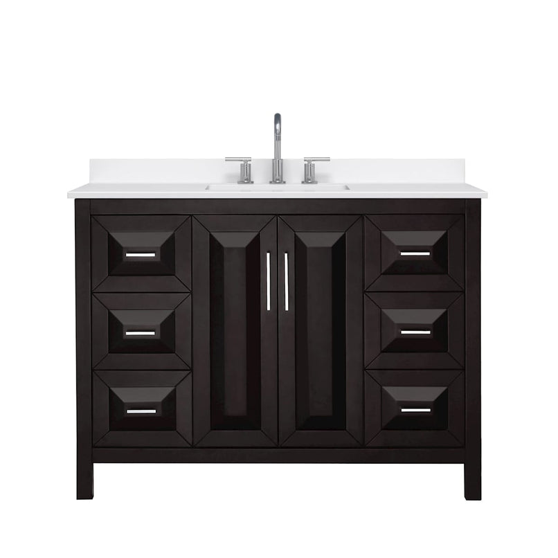 Daria 48" Free Standing Single Basin Vanity Set with Cabinet and Quartz Vanity Top - image 21