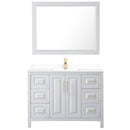 Daria 48" Free Standing Single Basin Vanity Set with Cabinet, Cultured Marble Vanity Top, and Framed Mirror - image 11