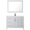 Daria 48" Free Standing Single Basin Vanity Set with Cabinet, Cultured Marble Vanity Top, and Framed Mirror - image 13