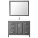 Daria 48" Free Standing Single Basin Vanity Set with Cabinet, Cultured Marble Vanity Top, and Framed Mirror - image 14