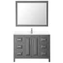 Daria 48" Free Standing Single Basin Vanity Set with Cabinet, Cultured Marble Vanity Top, and Framed Mirror - image 18