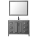 Daria 48" Free Standing Single Basin Vanity Set with Cabinet, Cultured Marble Vanity Top, and Framed Mirror - image 19