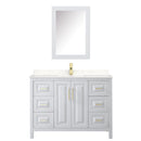 Daria 48" Free Standing Single Basin Vanity Set with Cabinet, Cultured Marble Vanity Top, and Medicine Cabinet - image 3
