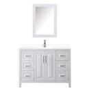 Daria 48" Free Standing Single Basin Vanity Set with Cabinet, Cultured Marble Vanity Top, and Medicine Cabinet - image 8