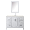 Daria 48" Free Standing Single Basin Vanity Set with Cabinet, Cultured Marble Vanity Top, and Medicine Cabinet - image 9