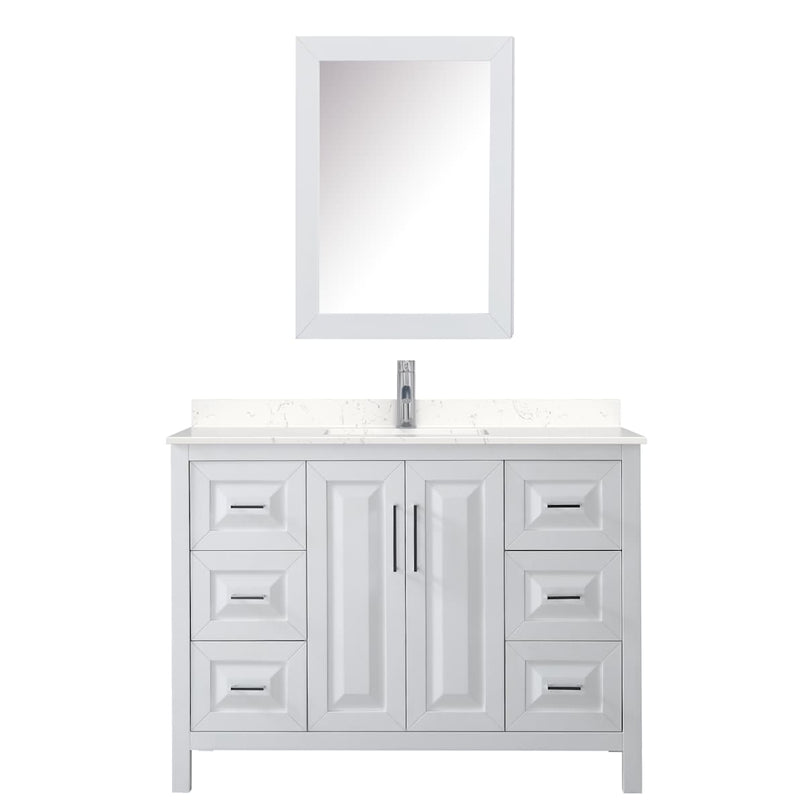 Daria 48" Free Standing Single Basin Vanity Set with Cabinet, Cultured Marble Vanity Top, and Medicine Cabinet - image 9