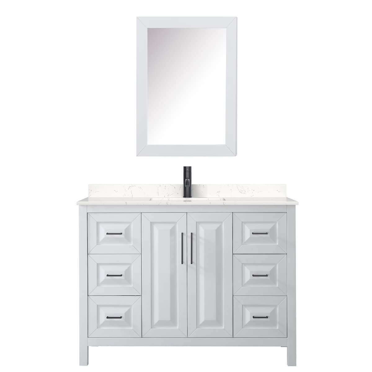 Daria 48" Free Standing Single Basin Vanity Set with Cabinet, Cultured Marble Vanity Top, and Medicine Cabinet - image 16