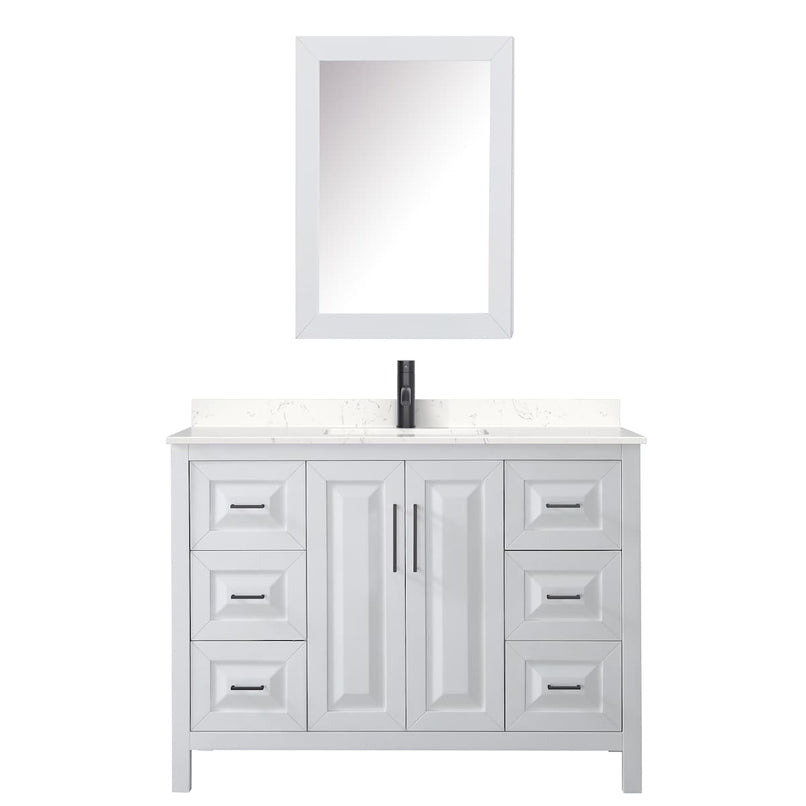 Daria 48" Free Standing Single Basin Vanity Set with Cabinet, Cultured Marble Vanity Top, and Medicine Cabinet - image 16