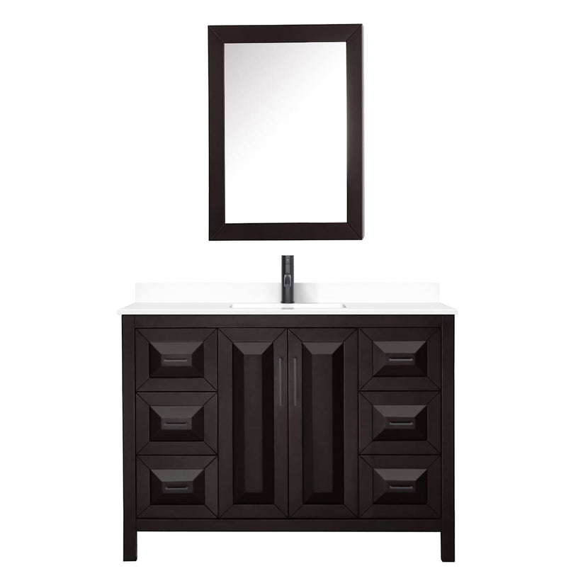 Daria 48" Free Standing Single Basin Vanity Set with Cabinet, Cultured Marble Vanity Top, and Medicine Cabinet - image 21