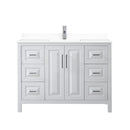 Daria 48" Free Standing Single Basin Vanity Set with Cultured Marble Vanity Top - image 8