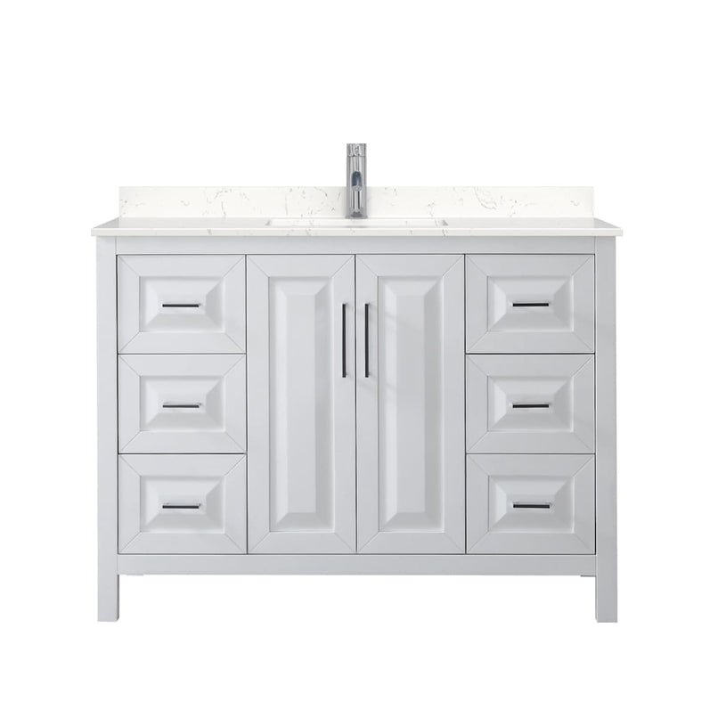 Daria 48" Free Standing Single Basin Vanity Set with Cultured Marble Vanity Top - image 9