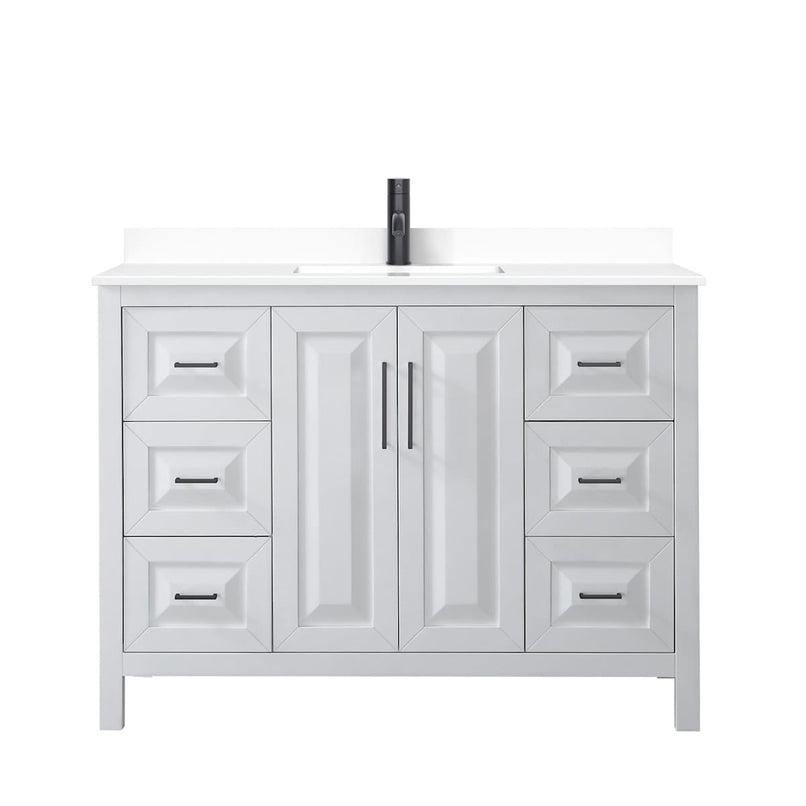 Daria 48" Free Standing Single Basin Vanity Set with Cultured Marble Vanity Top - image 11