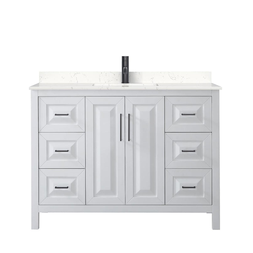 Daria 48" Free Standing Single Basin Vanity Set with Cultured Marble Vanity Top - image 12