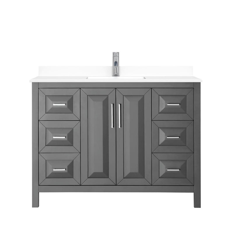 Daria 48" Free Standing Single Basin Vanity Set with Cultured Marble Vanity Top - image 13