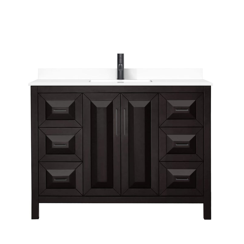 Daria 48" Free Standing Single Basin Vanity Set with Cultured Marble Vanity Top - image 17