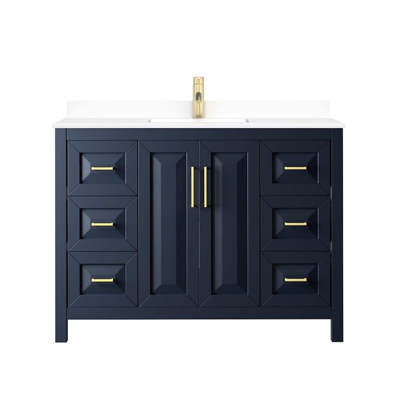 Daria 48" Free Standing Single Basin Vanity Set with Cultured Marble Vanity Top - image 21