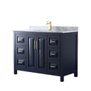 Daria 48" Free Standing Single Vanity Set with MDF Cabinet, Cultured Marble Vanity Top, and Undermount Sink - image 1