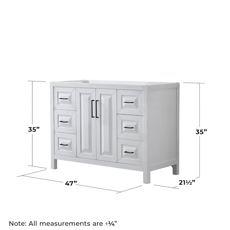 Daria 47" Single Free Standing Vanity Cabinet - Less Vanity Top - image 6