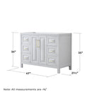 Daria 47" Single Free Standing Vanity Cabinet Only - Less Vanity Top - image 2