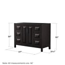Daria 47" Single Free Standing Vanity Cabinet Only - Less Vanity Top - image 3