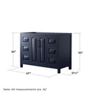 Daria 47" Single Free Standing Vanity Cabinet Only - Less Vanity Top - image 6