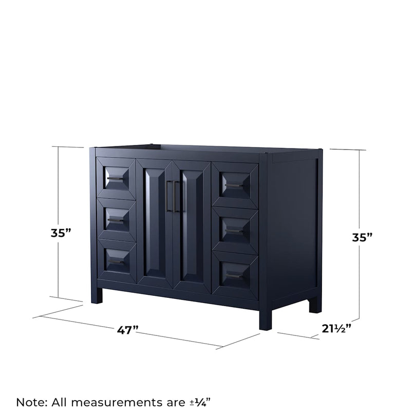 Daria 47" Single Free Standing Vanity Cabinet Only - Less Vanity Top - image 6