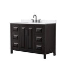 Daria 48" Free Standing Single Basin Vanity Set with Cabinet and Quartz Vanity Top - image 1