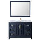 Daria 48" Free Standing Single Vanity Set with MDF Cabinet, Marble Vanity Top, Undermount Sink, and Framed Mirror - image 3