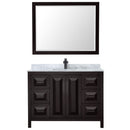 Daria 48" Free Standing Single Vanity Set with MDF Cabinet, Marble Vanity Top, Undermount Sink, and Framed Mirror - image 10