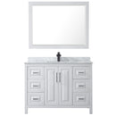 Daria 48" Free Standing Single Vanity Set with MDF Cabinet, Marble Vanity Top, Undermount Sink, and Framed Mirror - image 13