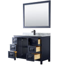 Daria 48" Free Standing Single Vanity Set with MDF Cabinet, Marble Vanity Top, Undermount Sink, and Framed Mirror - image 17