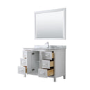 Daria 48" Free Standing Single Vanity Set with MDF Cabinet, Marble Vanity Top, Undermount Sink, and Framed Mirror - image 19