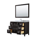 Daria 48" Free Standing Single Vanity Set with MDF Cabinet, Marble Vanity Top, Undermount Sink, and Framed Mirror - image 21