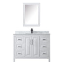 Daria 48" Free Standing Single Vanity Set with MDF Cabinet, Marble Vanity Top, Undermount Sink, and Medicine Cabinet - image 10